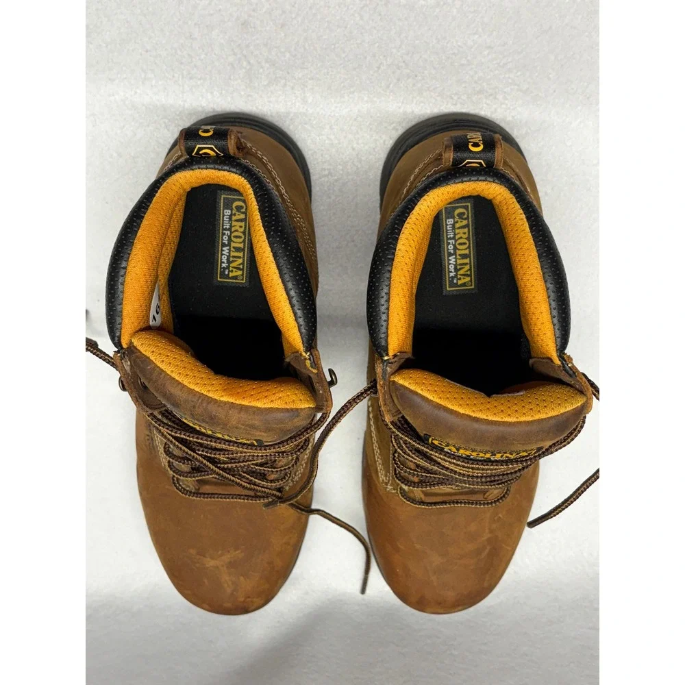 Carolina CA5520 Mens Waterproof Composite Toe Work Boots Brown Leather 11 2E